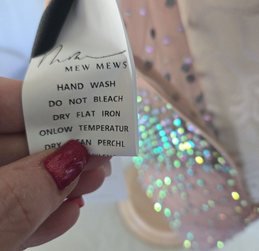 NWT Mew MewsMeghyn One-Shoulder Rhinestone Mini Dress - Picture 4 of 9